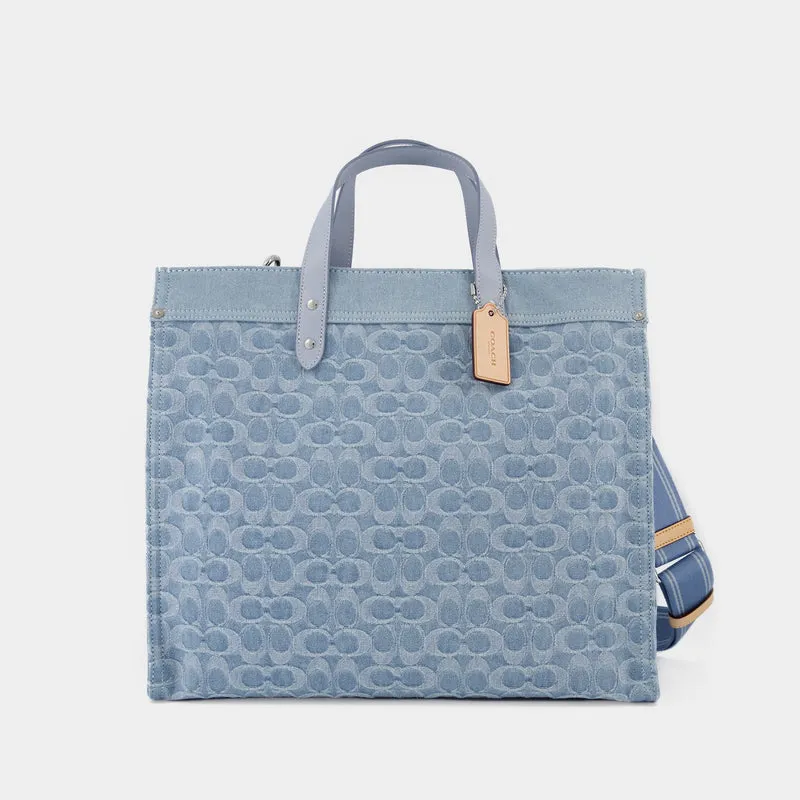 Field Tote 40 - Coach - Canvas - Blue