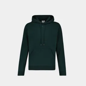 Fleece Hoodie in Green Cotton