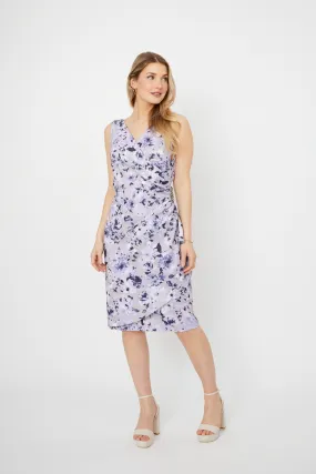 Floral Sleeveless Wrap Dress Style 8160433