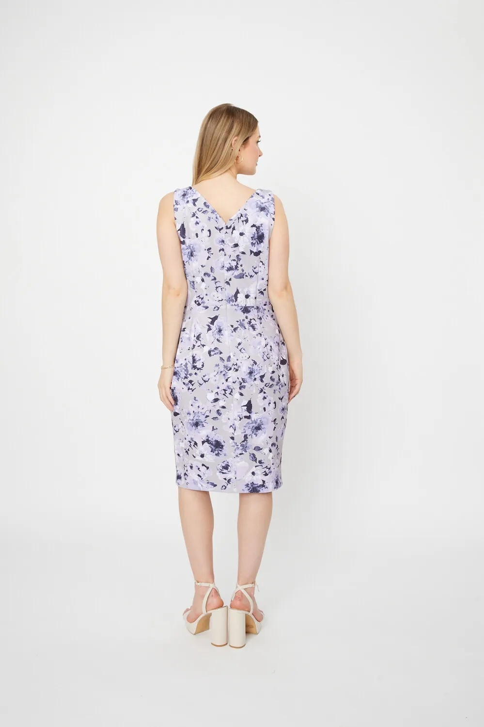 Floral Sleeveless Wrap Dress Style 8160433