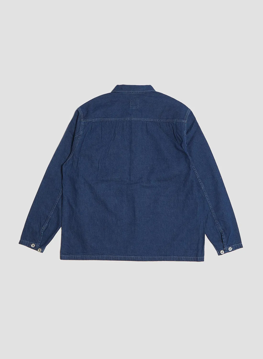 FOB Factory US Army Denim Pullover Blue