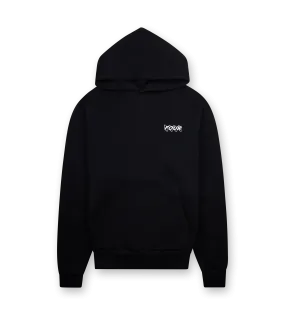 FOUR    Circles Logo Hoodie Black