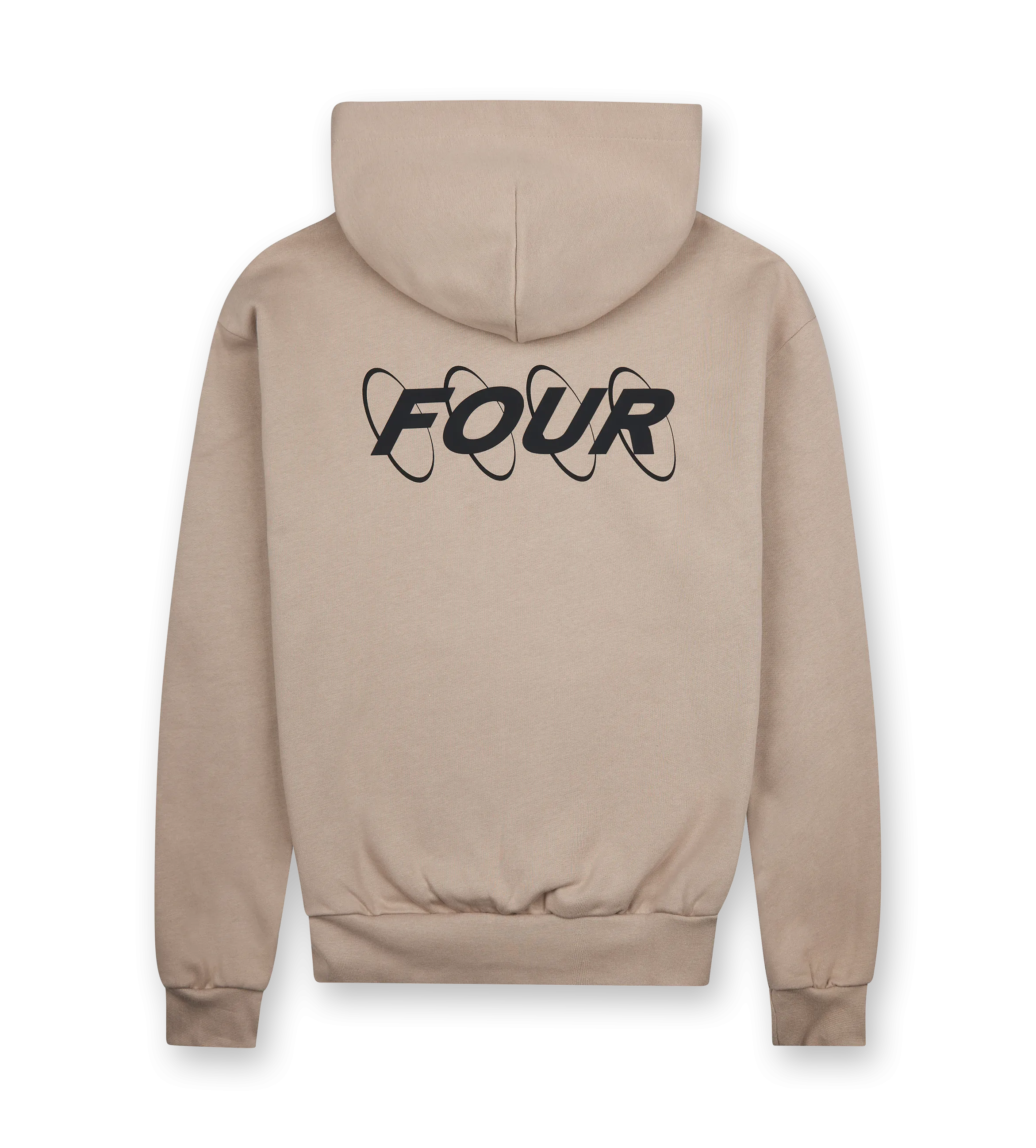 FOUR    Circles Logo Hoodie Vintage Khaki