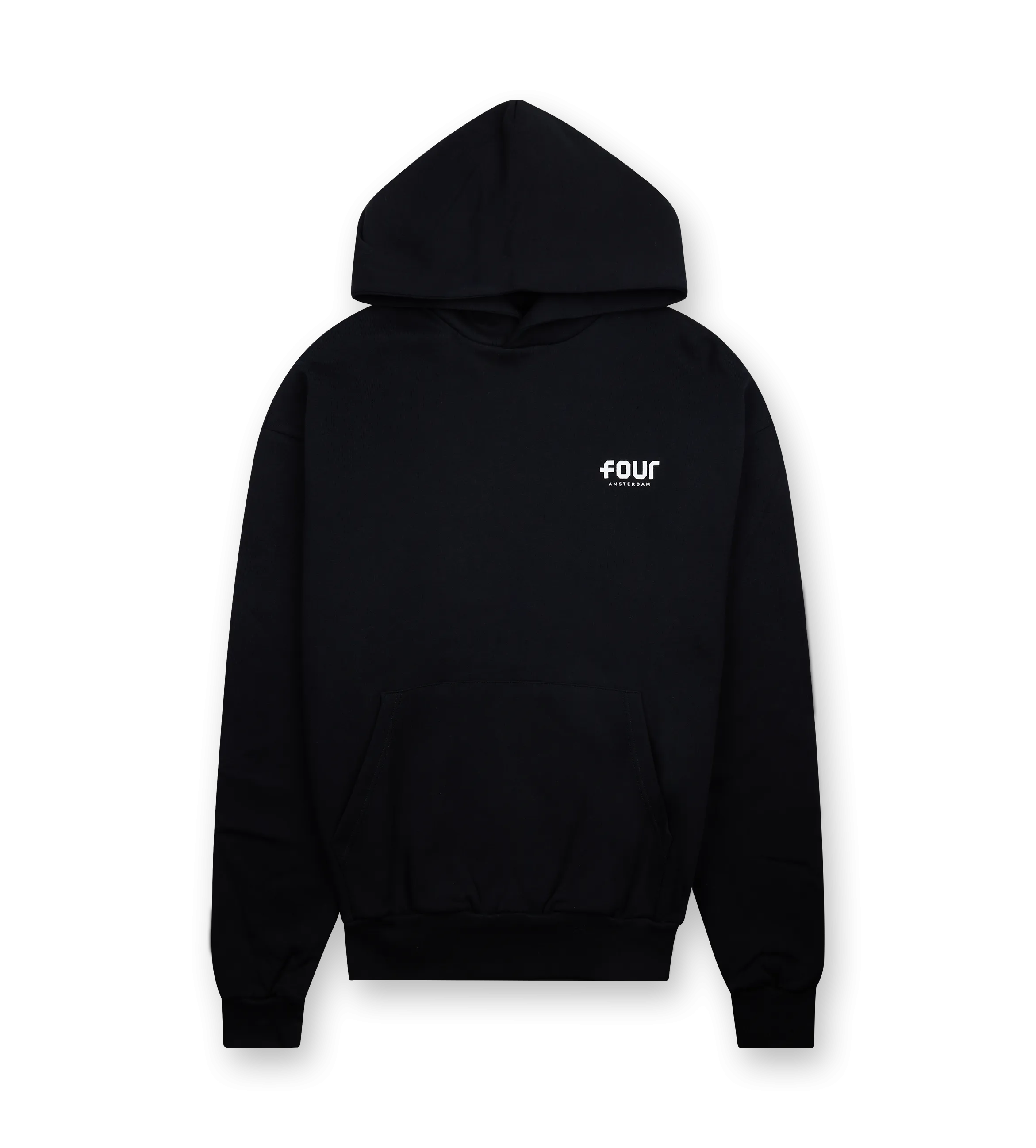 FOUR    Logo Hoodie Black