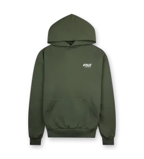 FOUR    Logo Hoodie Thyme