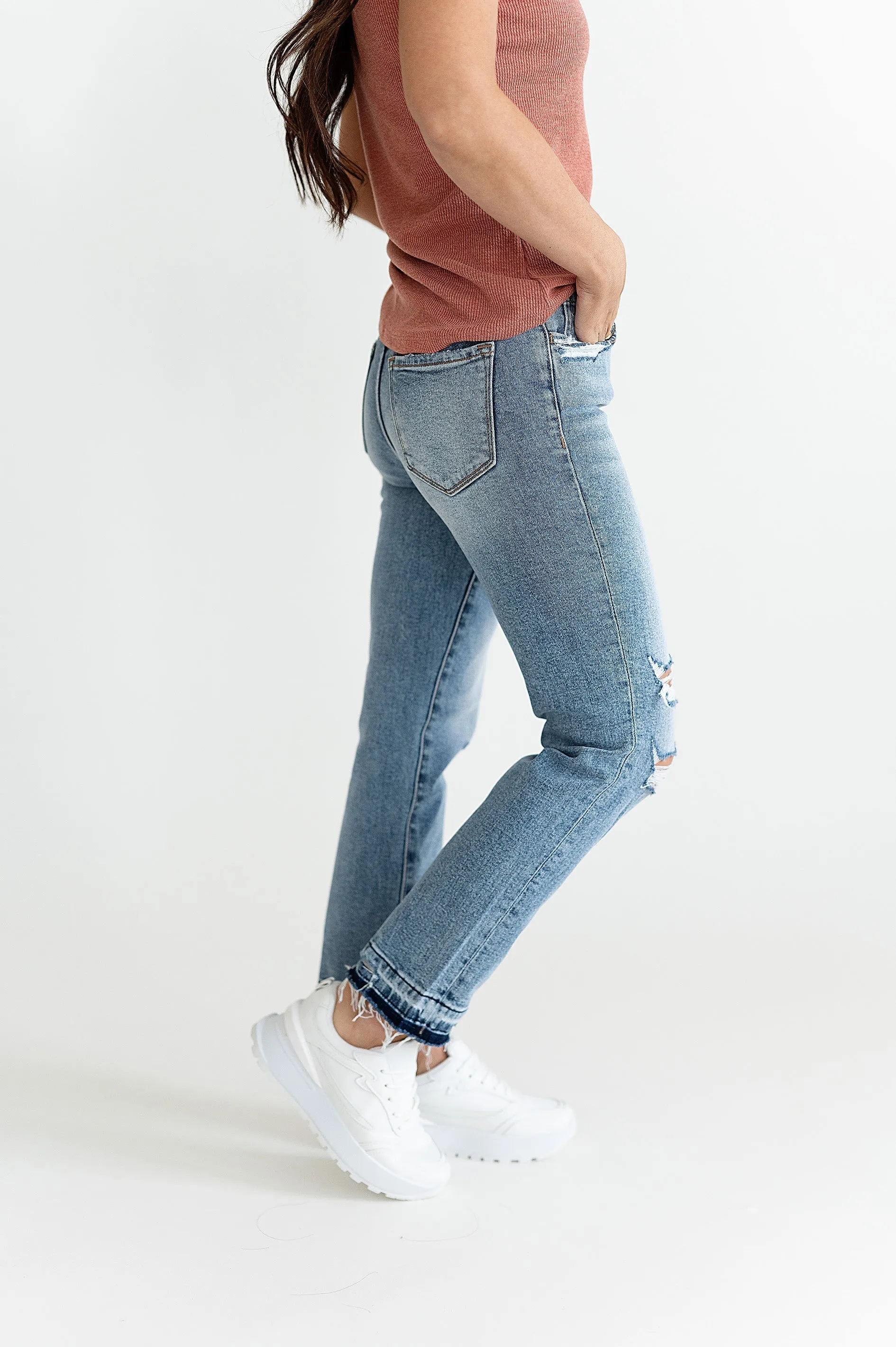 Frankie Straight Jeans - Size 24 & 25 Left