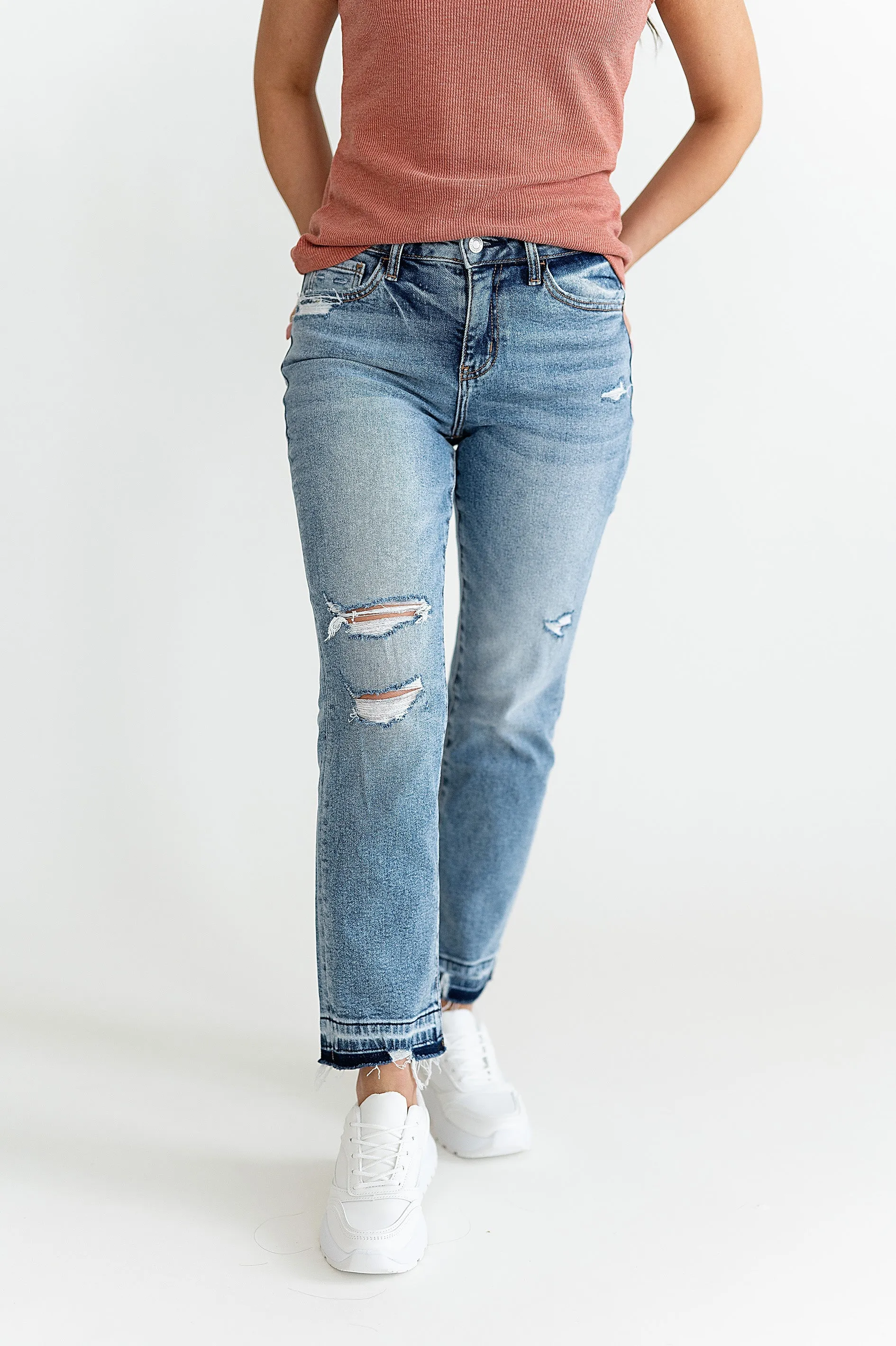 Frankie Straight Jeans - Size 24 & 25 Left