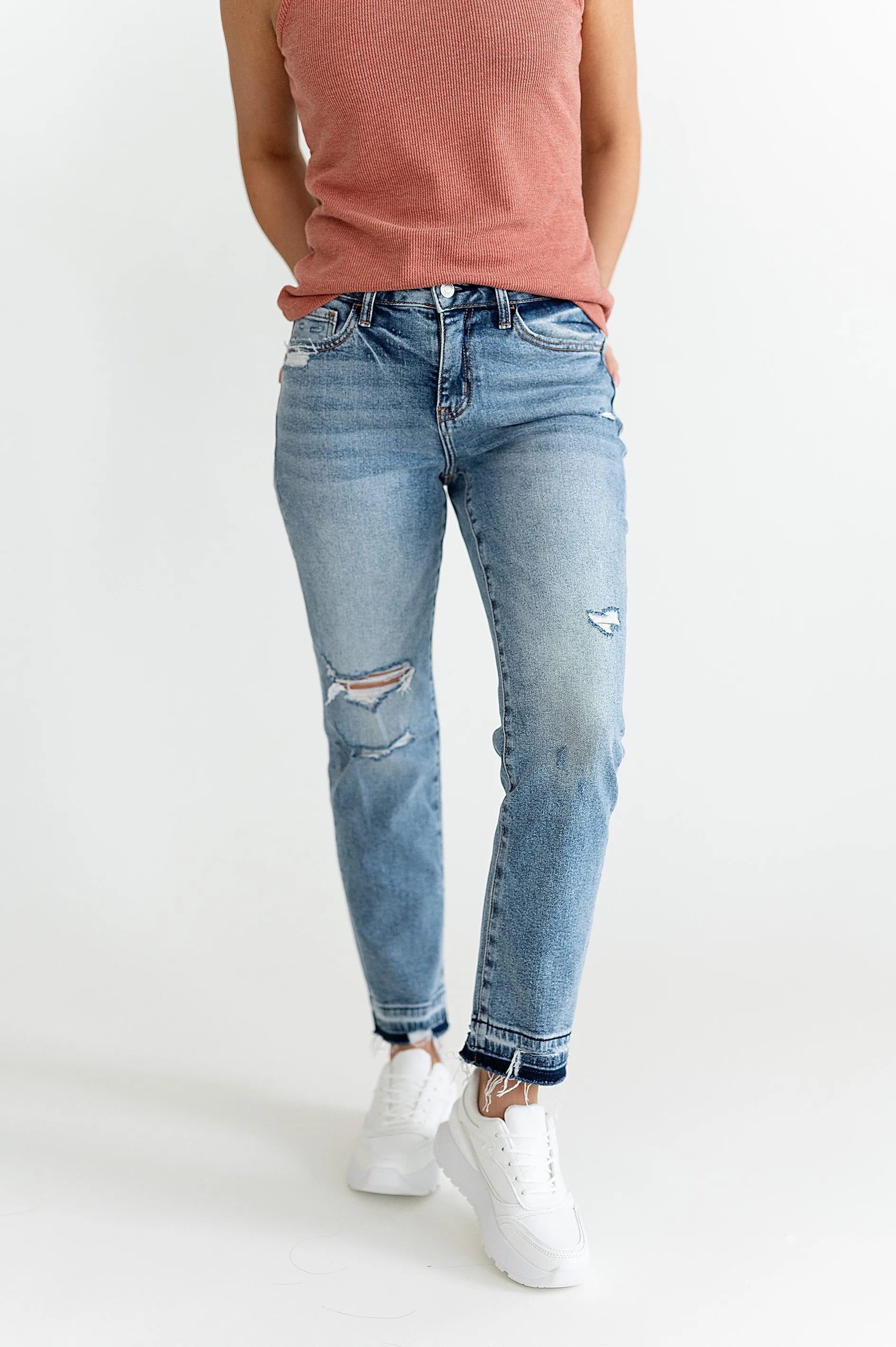 Frankie Straight Jeans - Size 24 & 25 Left