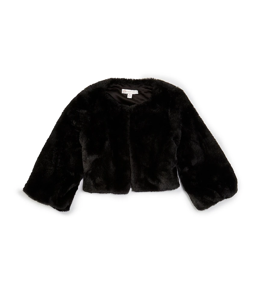 GB Social Little Girls 2T-6X Faux Fur Jacket