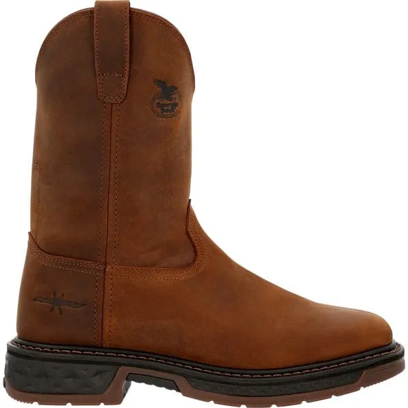 Georgia Boot Men's Carbo-Tec Brown Pull On Work Boot GB00494