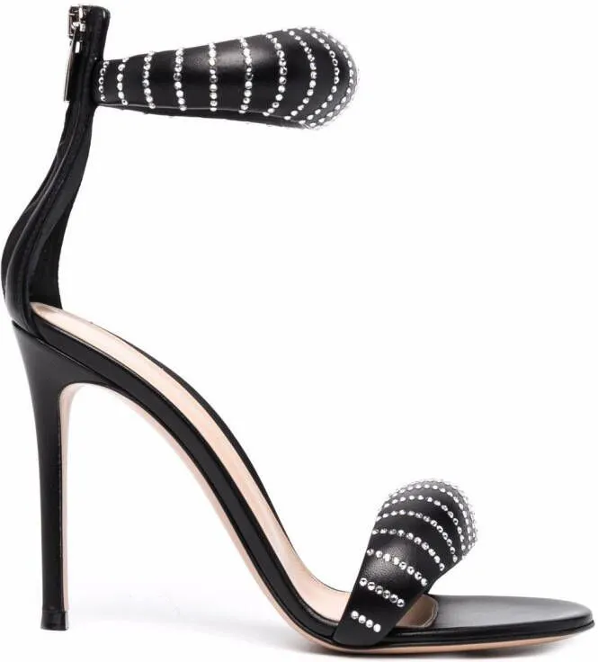 Gianvito Rossi Bijoux Crystal 105mm sandals Black