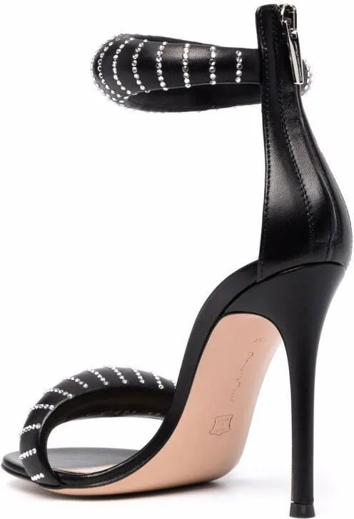 Gianvito Rossi Bijoux Crystal 105mm sandals Black