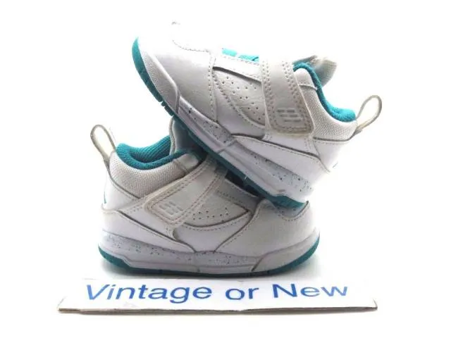 Girls Nike Air Jordan Flight 45 White Turbo Green Volt I...