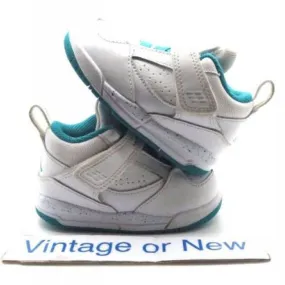 Girls Nike Air Jordan Flight 45 White Turbo Green Volt I...