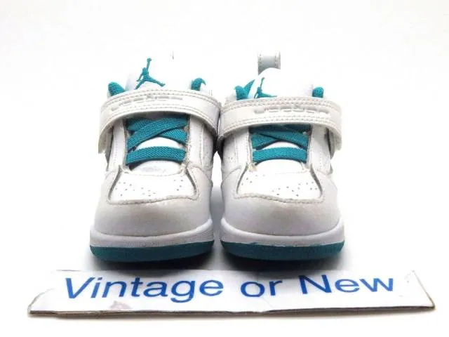 Girls Nike Air Jordan Flight 45 White Turbo Green Volt I...