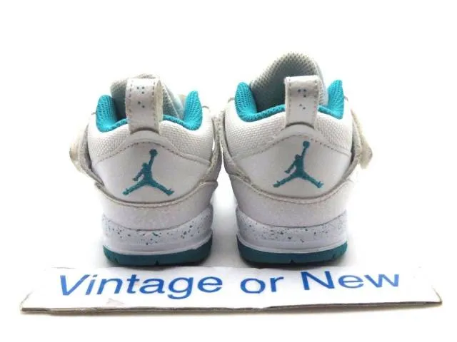 Girls Nike Air Jordan Flight 45 White Turbo Green Volt I...