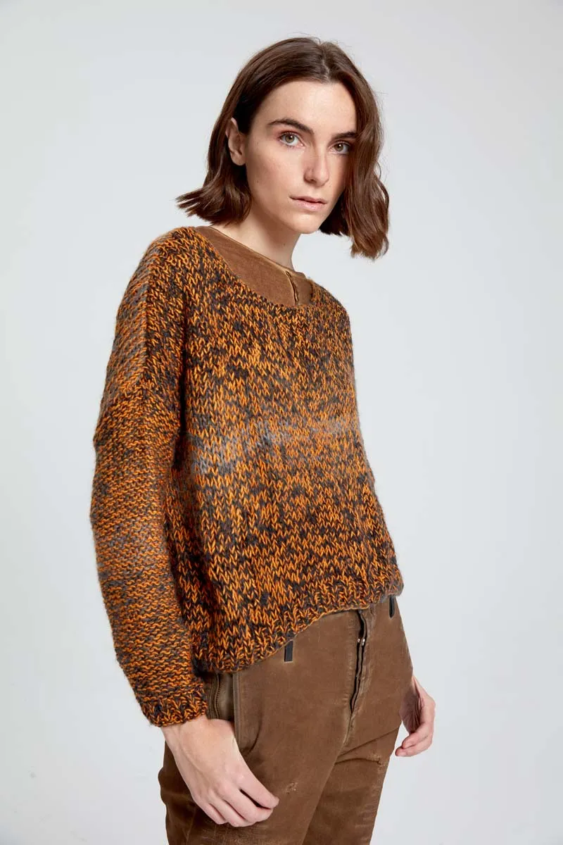 Hand Knitted Pullover - Original Copper