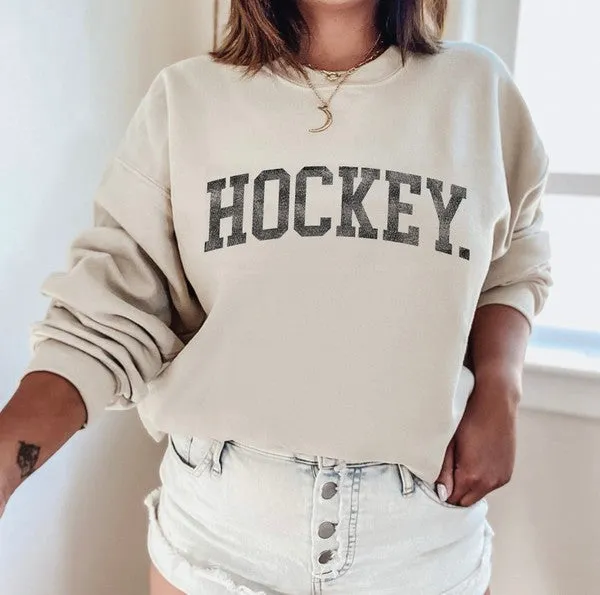 HOCKEY Crewneck Pullover Sweatshirt