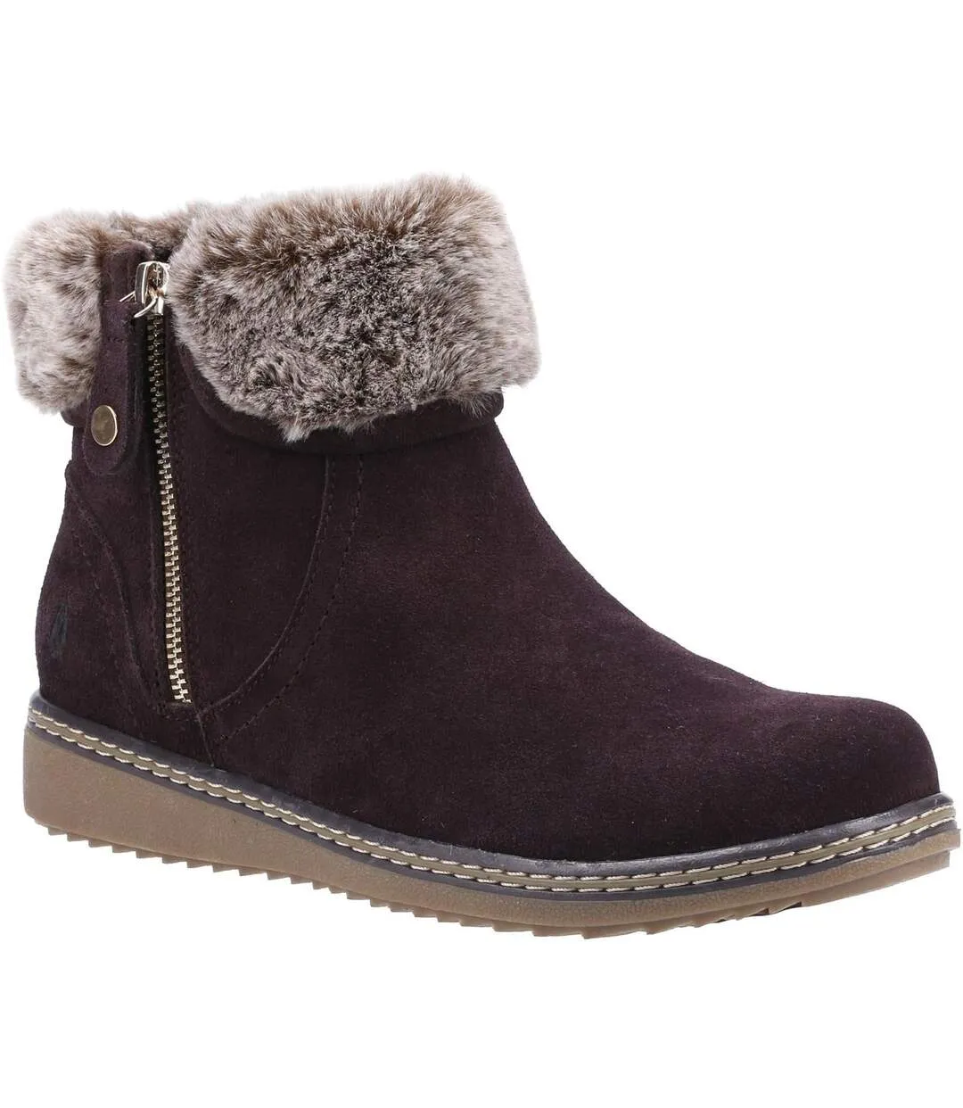 Hush Puppies Womens/Ladies Penny Zip Ankle Boot (Brown) - UTFS6556