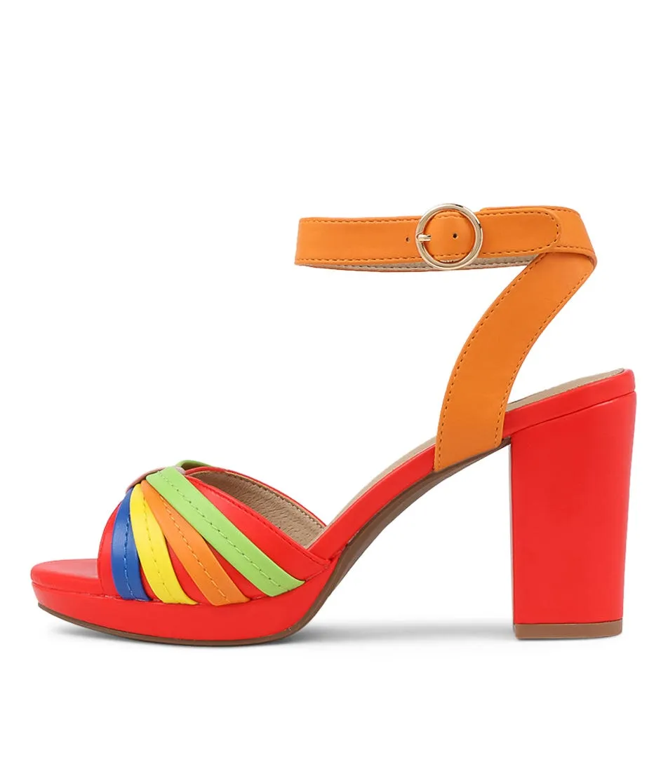 I LOVE BILLY Brissa Bright Multi Sandals