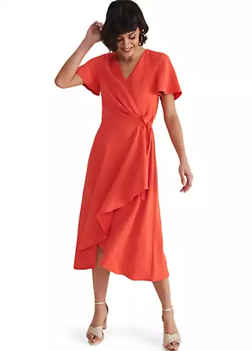 Julissa Ruffle Wrap Midi Dress by Phase Eight | Look Again