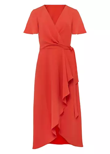 Julissa Ruffle Wrap Midi Dress by Phase Eight | Look Again