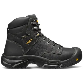 KEEN Men's Mt Vernon 6" Waterproof Boot (Steel Toe) - Black