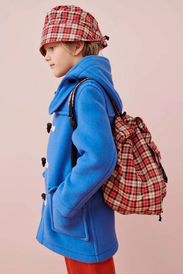 Kids Caramel OSIER BACKPACK - RED CHECK