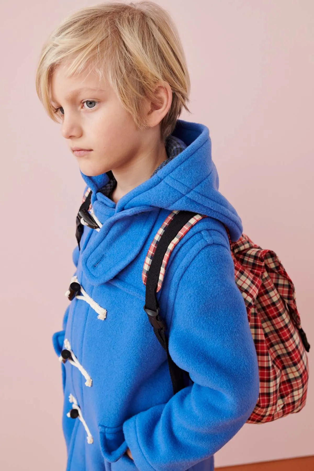 Kids Caramel OSIER BACKPACK - RED CHECK