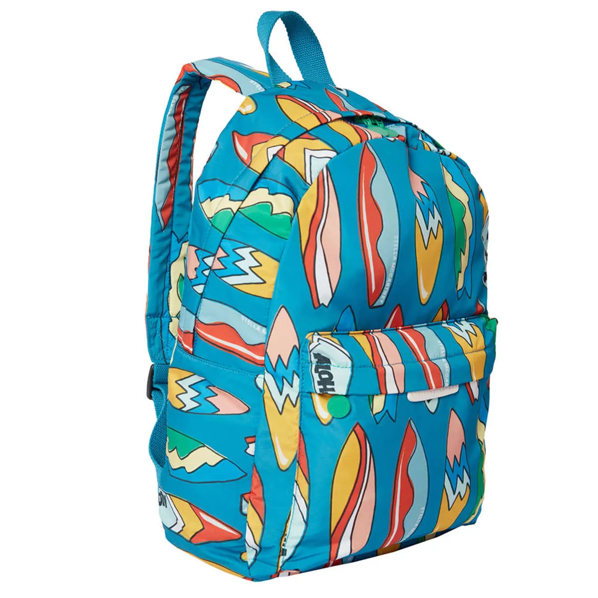 Kids Stella McCartney Backpack With Surfboards Print - Blue