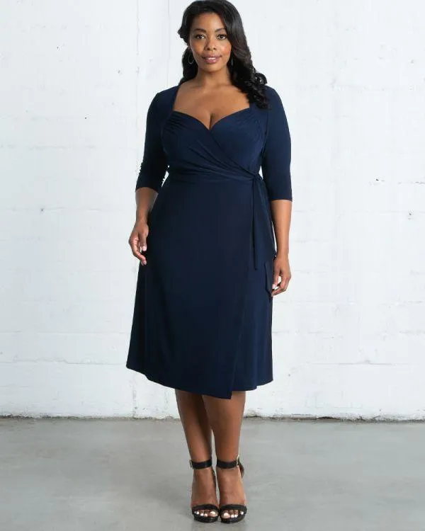 Kiyonna Short Formal Wrap Dress Sale