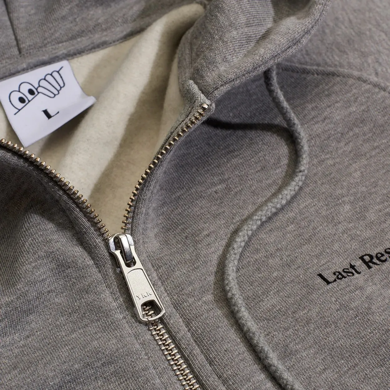 LAST RESORT AB - ATLAS MONOGRAM ZIP HOODIE