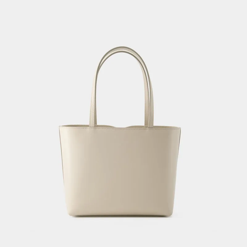 Logo Tote - Dolce&Gabbana - Leather - Ivory