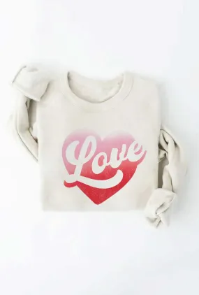 LOVE Graphic Pullover Sweatshirt