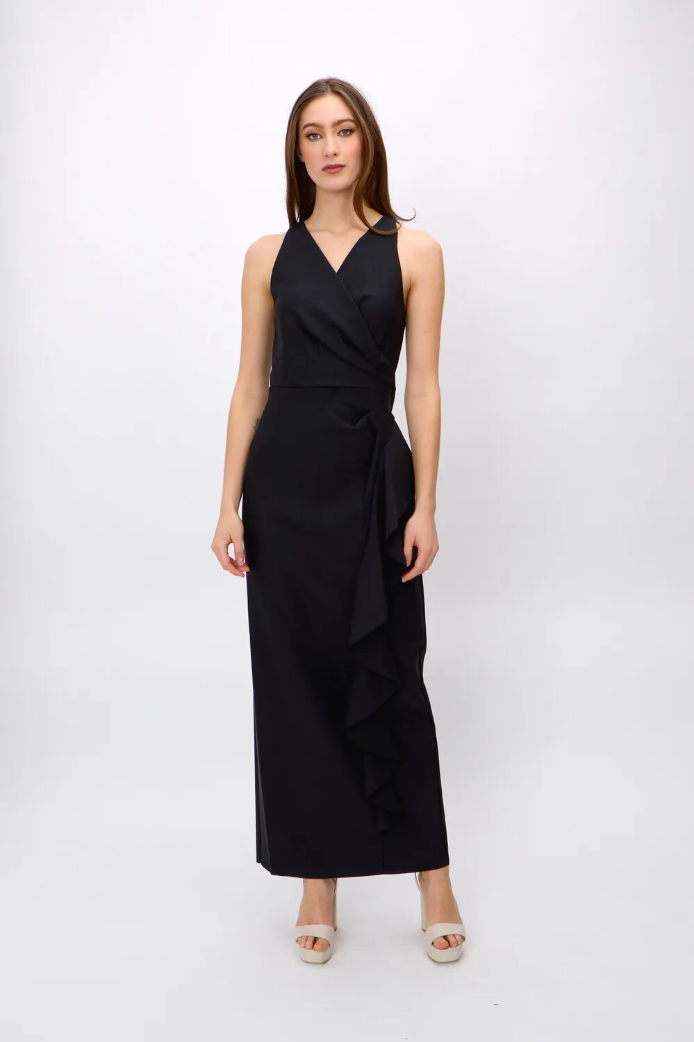 Maxi Wrap V-neck Dress Style 5134295