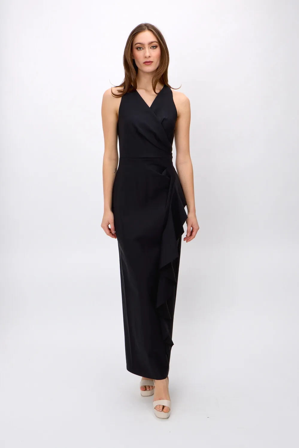 Maxi Wrap V-neck Dress Style 5134295