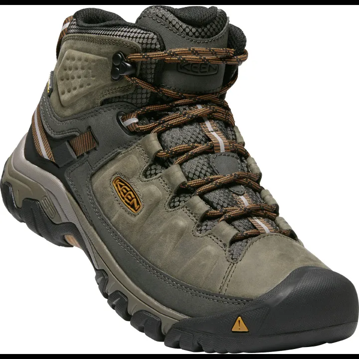 Men’s Keen Targhee III Mid Waterproof Boot – Black Olive/Golden Brown