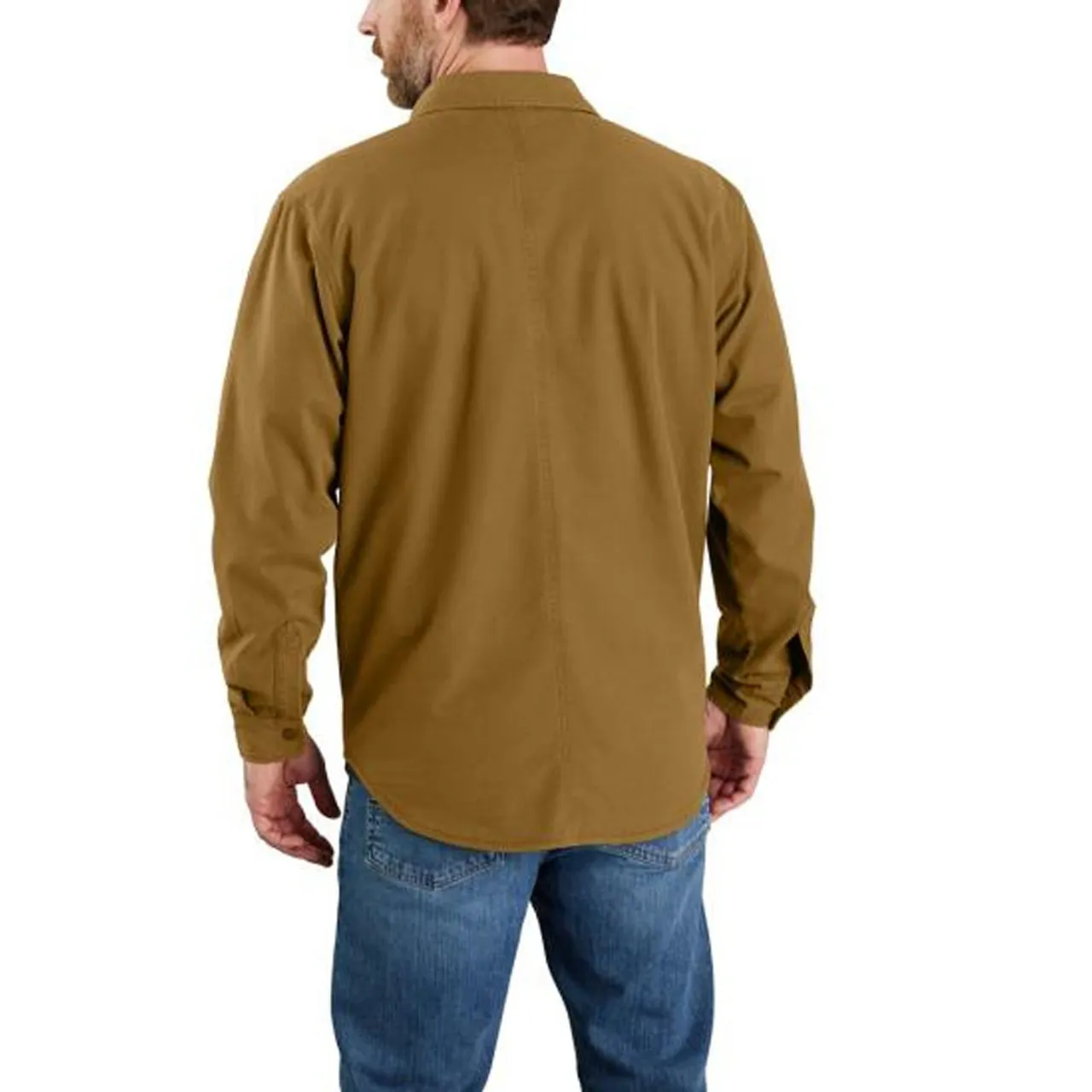 Men's Carhartt Rugged Flex Canvas Fleece-Lined Shirt Jacket