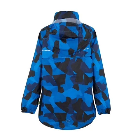 Mini Mac In A Sac Kids Packable Waterproof Jacket - Blue Camo