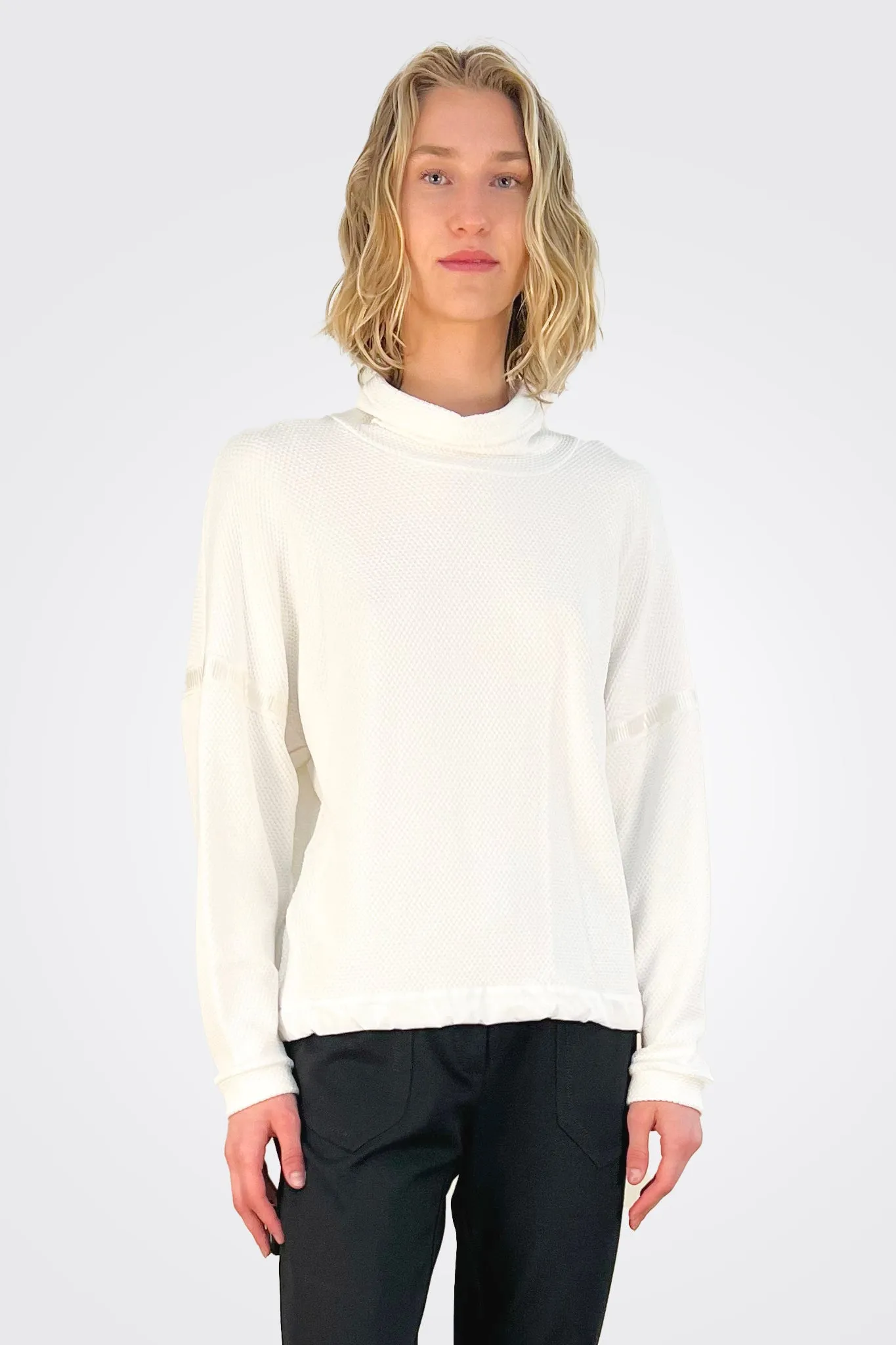 Mockneck Pullover - Cream