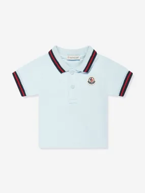 Moncler Enfant Baby Boys Logo Polo Shirt in Blue