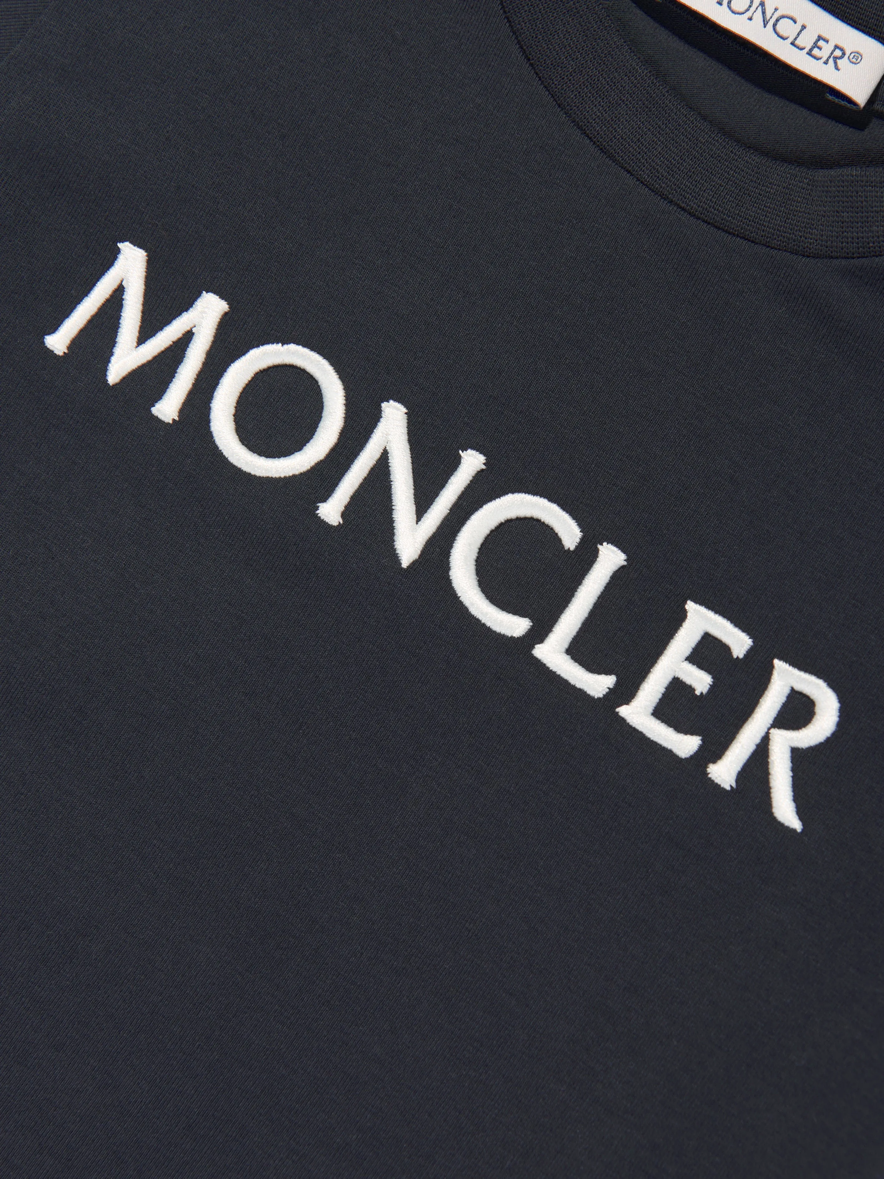 Moncler Enfant Baby Girls Logo T-Shirt in Navy