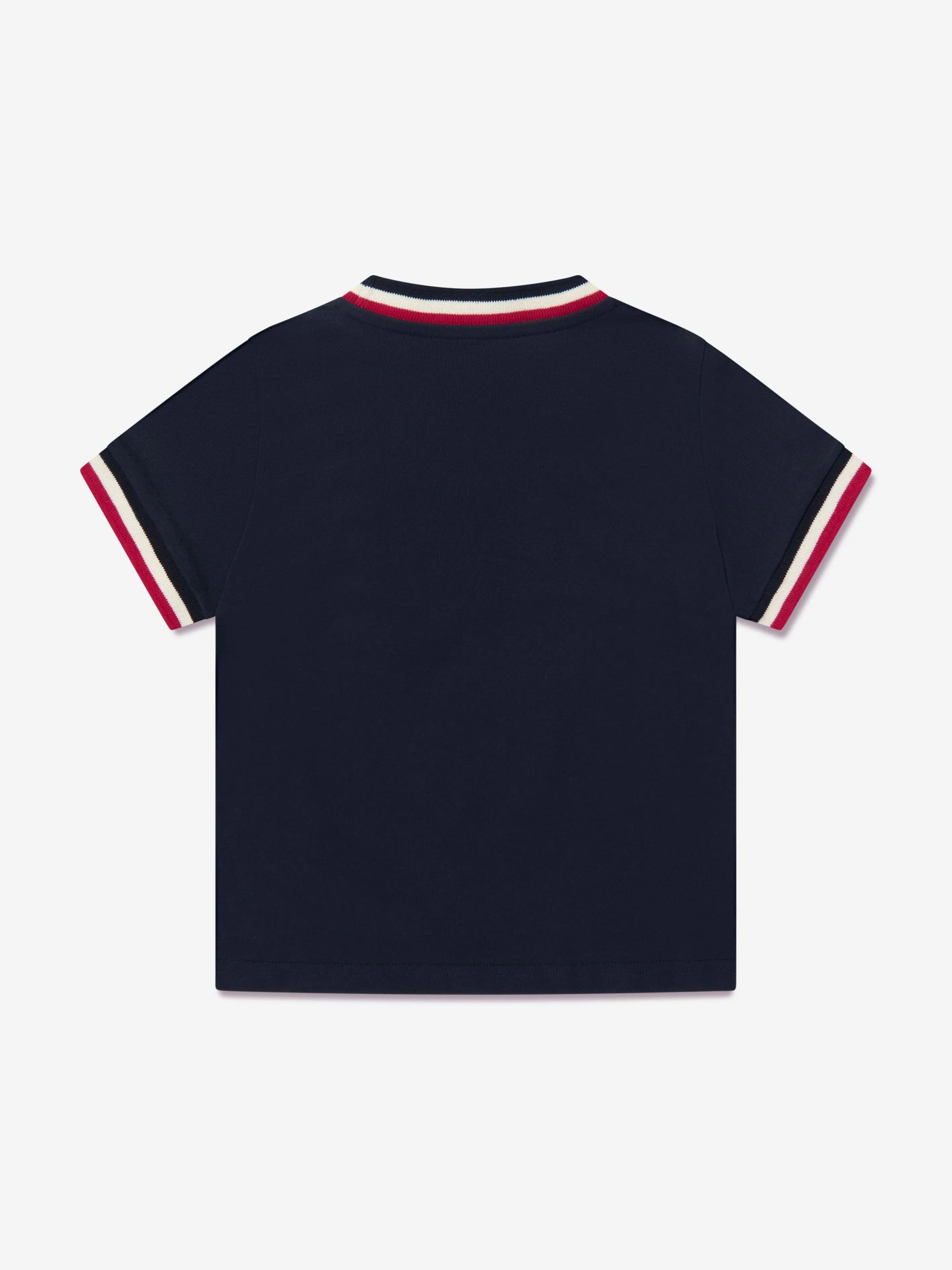 Moncler Enfant Boys Logo T-Shirt in Navy