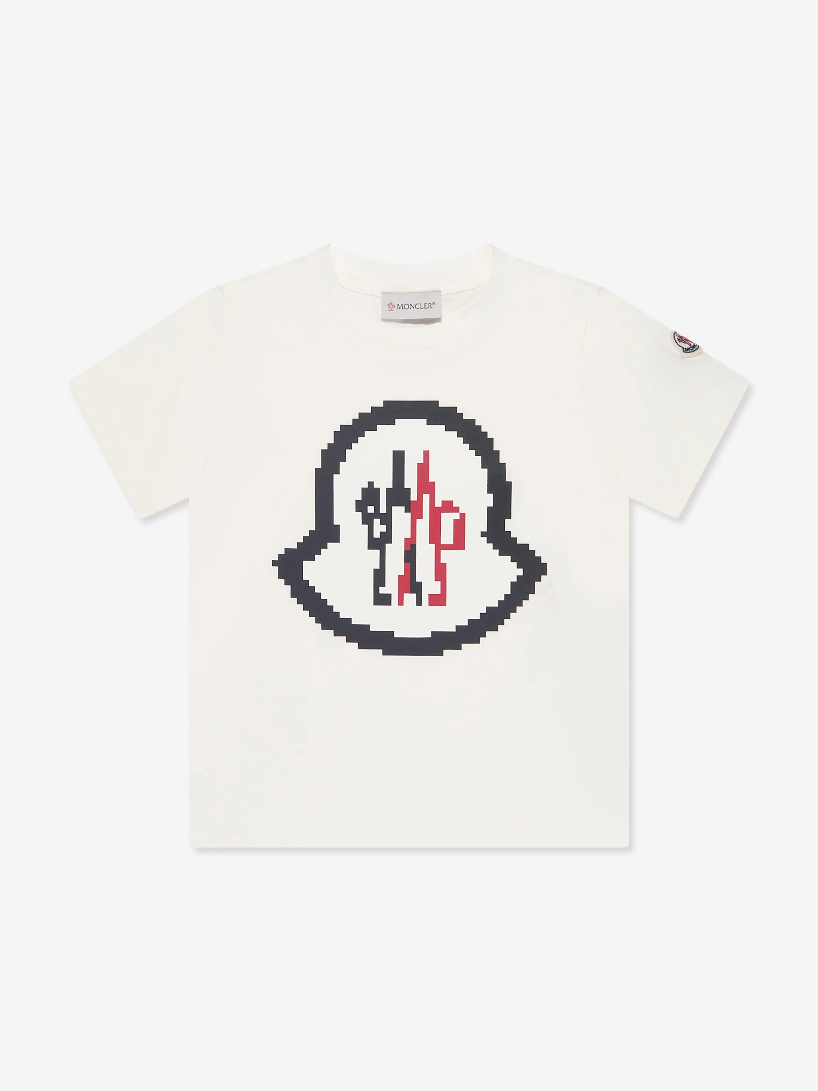 Moncler Enfant Boys Logo T-Shirt in White