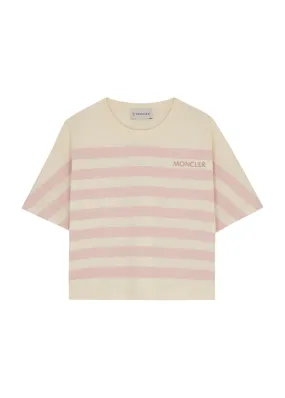 MONCLER KIDS Striped cotton T-shirt (8-10 years) -                         -                     -                