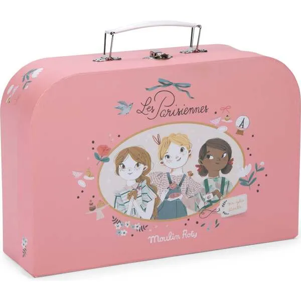 Moulin Roty Suitcase - New Tea Party Metal Set The Parisiennes