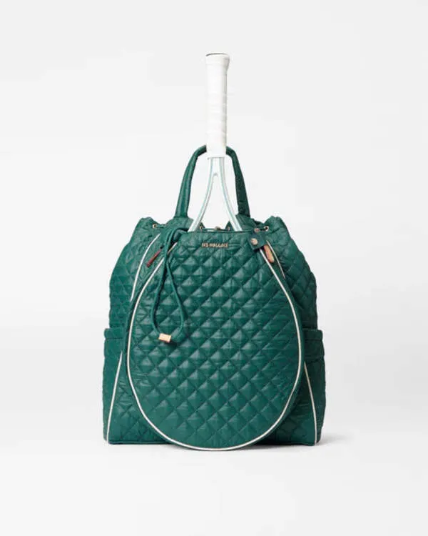 MZ Wallace Doubles Tennis Convertible Backpack - Emerald