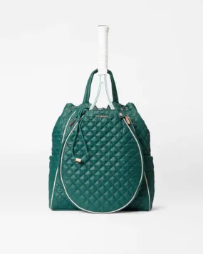 MZ Wallace Doubles Tennis Convertible Backpack - Emerald