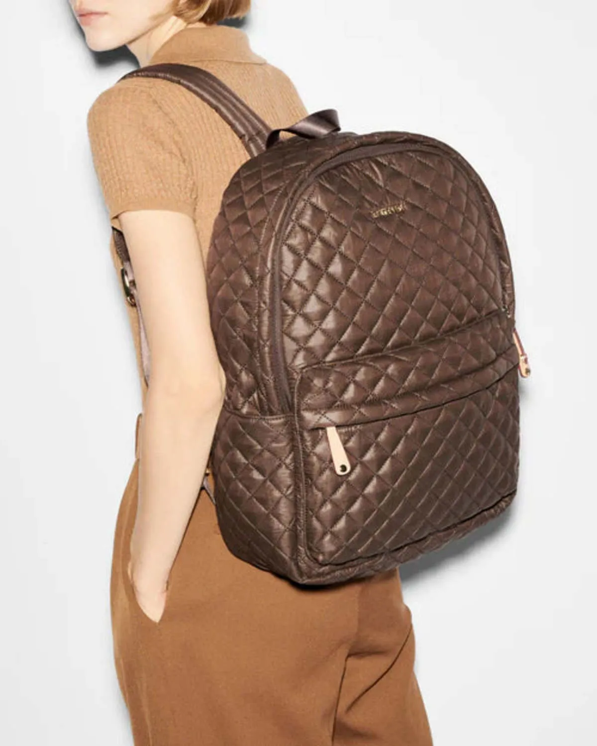 MZ Wallace Metro Backpack Deluxe - Walnut