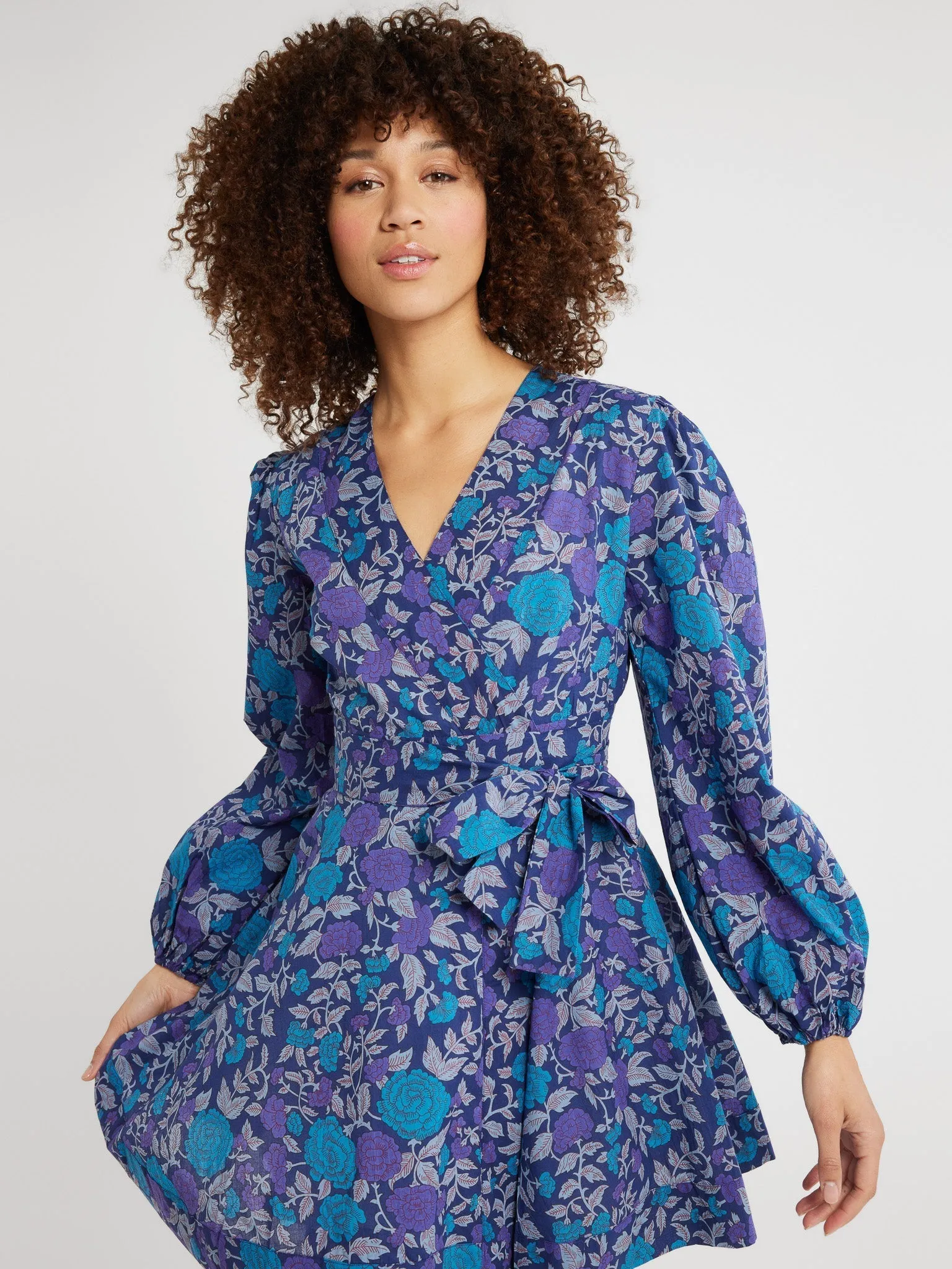 Nan Wrap Dress in Twilight